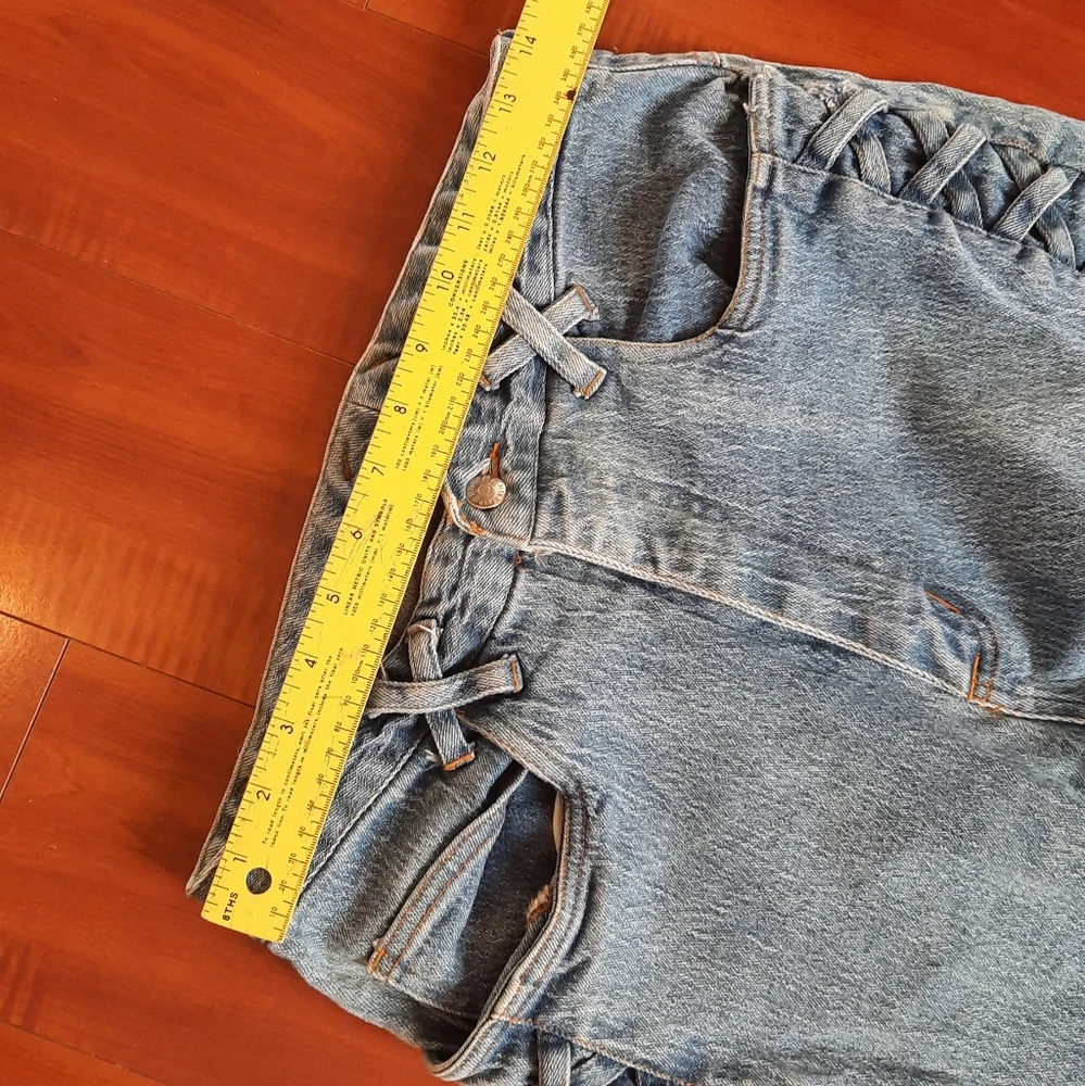 Denim Republic Corset Side Jeans Mottled Wash